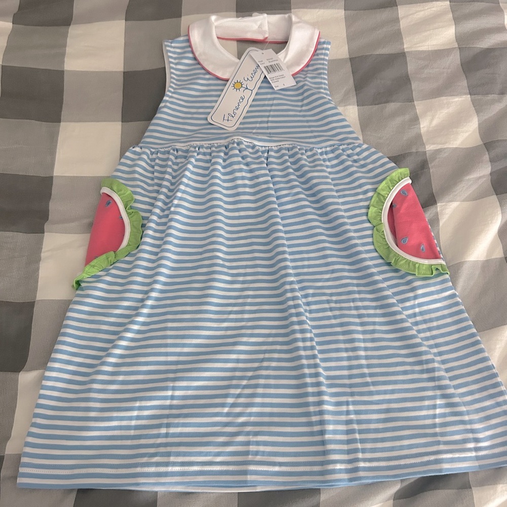Florence Eiseman Watermelon Stripe Dress- NWT 6